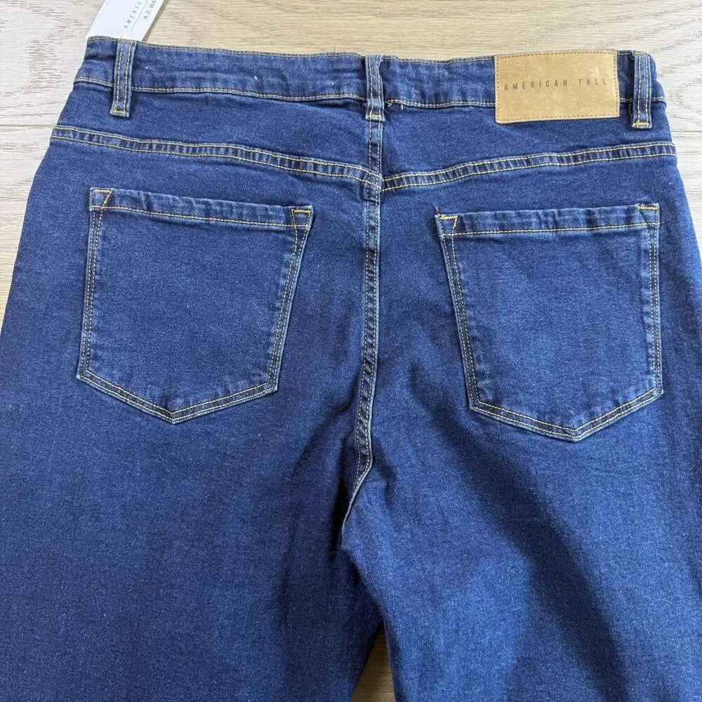 American Tall Jeans Men 34x36 AT Basics J1 Straight Fit Blue Denim Cotton